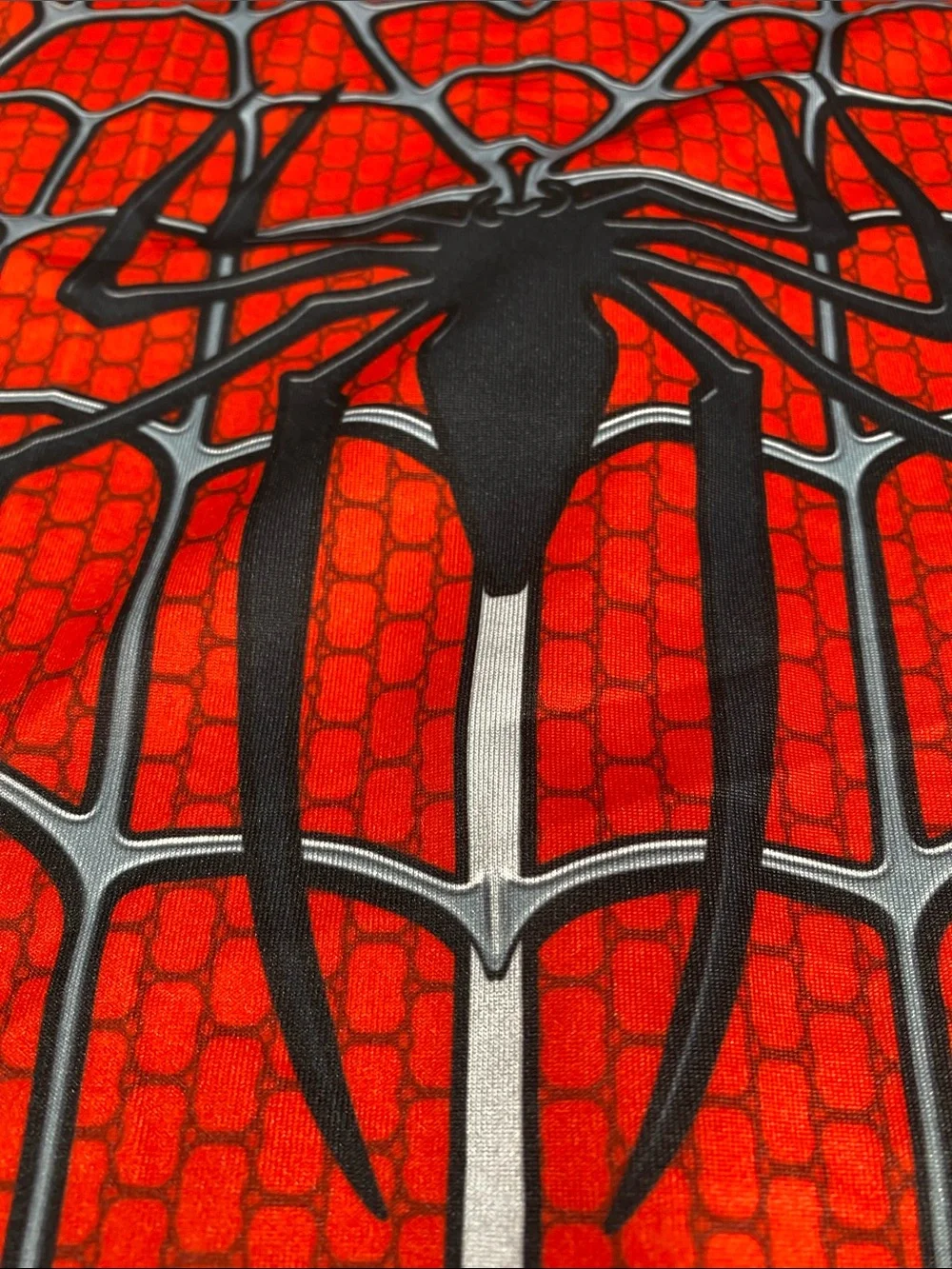 Mens Spider-Inspired Red & Blue Face Mask Costume Set Spider-Man large new